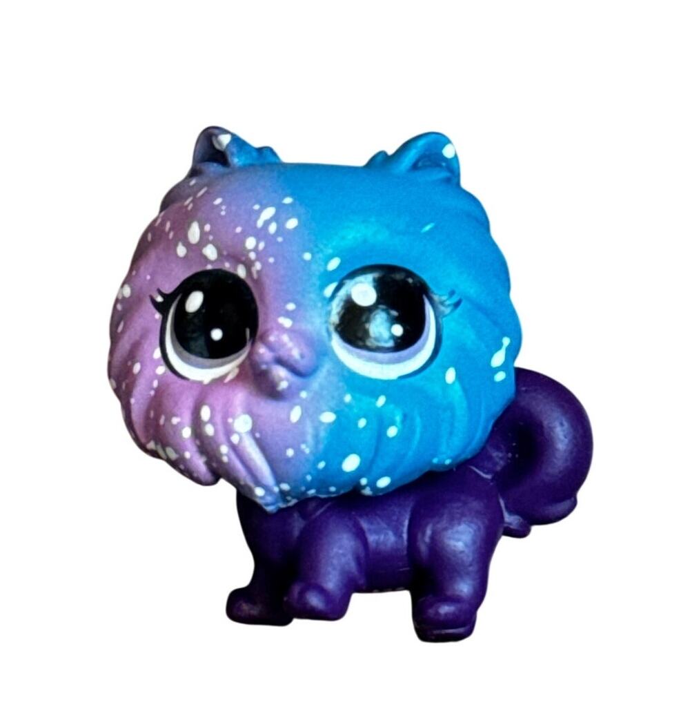 Littlest Pet Shop Cosmic Pounce Pomeranian Blue Galaxy #3-2 Starry series 3